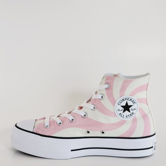 Converse CTAS Hi Lift Sunrise Pink Canvas Women's Platform Sneakers A10008C NWT - Picture 3 of 6